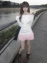 Voguable Vintage Elegant Streetwear Knitted Pullovers Women Korean Fashion Sexy Bow Bandage Slash Neck Slim Sweater Solid Chic voguable