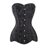 Voguable Femme Corset Long Torso Sexy Clothing Korse Jacquard Steel Boned Bustier 6XL Plus Size Korsett Women Steampunk Gorset voguable