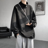 Men hoodie Stand Collar Half Zip Sweatshirt Star Shoulder Design 2025 New Fashion Casual Streetwear Comfort Athletic Pullover voguable