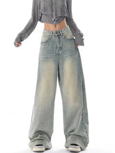 Y2K American Retro Jeans Women High Waist Streetwear Loose Wide Leg Denim Trousers Bf Harajuku Hip Hop All-Match Straight Pants voguable