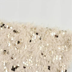 UNIZERA 2023 Winter New Product Women's Fashion and Casual Versatile Bra, Bead, and Feather Short Top voguable