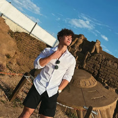 Spring Autumn Fashion Turn-down Collar Long Sleeve Solid Blouse Men's Clothing Korean Casual All-match Button Simplicity Shirts voguable