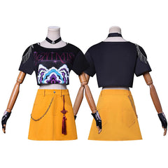 KPop Mira Cosplay Costume Wig Women Girls Halloween Carnival Comic-con Party Role Playing Outfits voguable