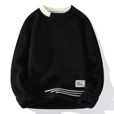 New Autumn Winter Korean Knit Pullovers Men Fashion Knitted Sweater Mens O-Neck Patchwork Casual Knitwear Slim Pullover Sweaters voguable