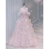 Voguable Pink Strapless A Line Korea Wedding Dresses Women Prom Long Evening Party Gown Wedding Photos Shoot Bride Gown Customized voguable