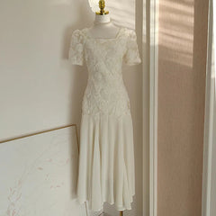 Sleeveless Fashion Women Dress Square Collar 3D Flowers Solid Color Zipper Female Party Dress New Tide voguable