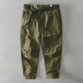 Voguable Spring Autumn New Men Cotton Solid Color Loose Cargo Pants Men Clothing Big Pockets Joggers Men Streetwear voguable