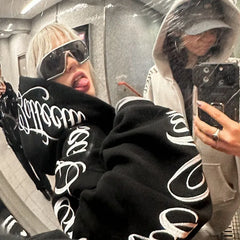 American Winter Sweatshirt Y2k Gothic Hip Hop Couple Hoodies Print Harajuku Zip Up Oversized Women Punk Grunge Black Jacket voguable