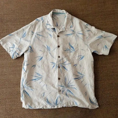 Voguable New Short Sleeved Casual Lapel Shirt for Men's Summer New Versatile Retro Breathable Top voguable