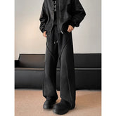 Men's Sweatpants High street patchwork Straight pants Korean Fashion Wide Leg Straight Loose Track Pants Male Casual Trousers