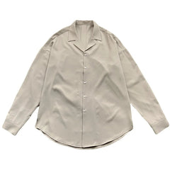 Apricot Black White Shirt Men Fashion Social Mens Dress Shirt Korean Loose Casual Long-sleeved Shirts Mens Formal Shirt M-3XL voguable