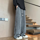 Autumn Casual Pants Men Fashion Retro Striped Pants Men Streetwear Hip-hop Loose Wide Leg Pants Mens Vintage Trousers M-3XL voguable