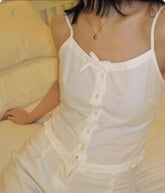 Voguable Vintage Girls Y2K Sweet Slim Striped Mini Dress 2024 Fashion Ladies Soft Cotton Cute Strapped Dresses for Women Chic Outfits voguable