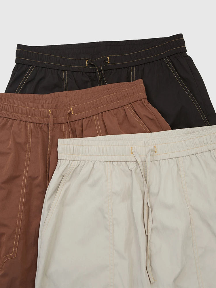 Voguable Cargo Parachute Pants Men Wide Leg Trousers Male Oversize Casual Loose Summer Streetwear Hip Hop Pocket Safari Style voguable
