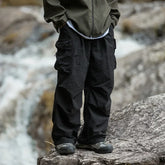 Voguable Parachute Cargo Pants Men Oversize Outdoor Casual Trousers Male Waterproof Pants Man Japanese Streetwear Hip Hop voguable