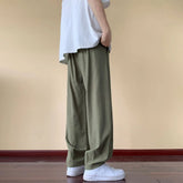 Cotton and Linen Casual Baggy Pants Men Summer Thin Large Size Loose Wide Leg Pants American High Street Sports Straight Pants voguable