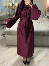 Voguable Autumn/Winter New Women's Fashion Elegant High End Long Sleeve Long Skirt Dress Women's Wear voguable
