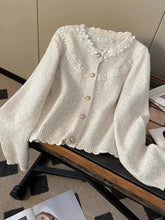 Floral Elegant Cardigan Women Vintage Sweet Long Sleeve Knitted Sweater French Retro Casual O Neck Design Fall Ins Tops Coats voguable