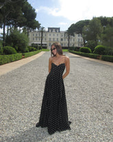 Polka Dot Printed Spaghetti Strap Long Robes Summer Classic High-waist A-line Party Dress Lasy Streetwear Maxi Dresses voguable