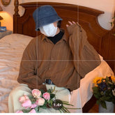 Shirts For Men Apricot Handsome Lapel Men Blouse Vacation Hollow Out Sexy Fashion Men Clothing Male Mesh Long-sleeved Shirts voguable