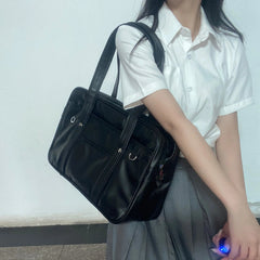 Japanese two-dimensional student JK uniform bag girl PU schoolbag COS wear-resistant waterproof one-shoulder Messenger handbag voguable