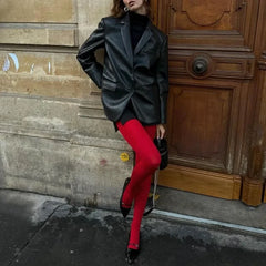 TARUXY Red Tights Women Winter See Through Slim Lingerie Women's Pantyhose New Lingerie Lace Leggings Bodys Sexy Socks Ladies voguable