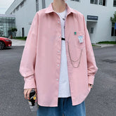 2024 New Hip Hop Men's Shirts Streetwear Chain Long Sleeve Harajuku Trend Fashion Korean Woman Shirt Oversized Large Size 5xl voguable