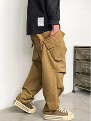 Voguable Retro Japanese Work Pants Men's Loose Cotton Casual Long Trousers Wear-Resistant Street Style Autumn Fashion Youthful Vitality voguable