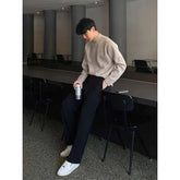 Winter Thick Sweater Men Slim Fit Warm Thicken Stand Up Collar Sweater Men Korean Long Sleeved Sweater Mens Jumper Clothes voguable