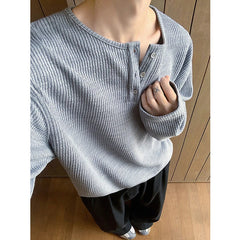 Autumn Long Sleeved T-shirt Men Fashion White Casual T Shirt Men Oversized Streetwear Korean Loose Pullover T Shirt Mens Top voguable