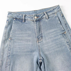 Mens Loose Fit Baggy Jeans Patchwork Washed Denim Streetwear Hip Hop Urban Style New Arrival Wholesale Discount Vintage Casual voguable