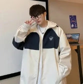 Voguable High-End Men & Women Charge Jacket New Windbreaker Waterproof Korean Version Baseball Jacket Ins Hooded Couple Sport Coat voguable