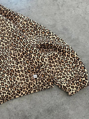 HOUZHOU Y2k Leopard Print Vintage Hoodies Women American Retro Fashion Streetwear Hiphop Oversized Hooded Sweatshirt Autumn 2024 voguable