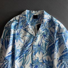 Voguable Subculture Abstract Print Short Sleeve Tee Men Streetwear Casual Loose Tops Daily Outfits Male Trendy Cardigan Outerwear voguable