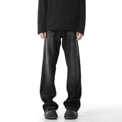 Mens Straight Leg Washed Classic Vintage Denim Jeans Comfort Fit Casual Fashion High Quality Durable Trendy Timeless Trousers voguable