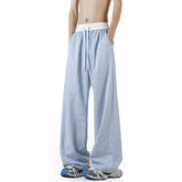 Summer Casual Pants Men Fashion Oversized Wide Leg Pants Men Streetwear Hip-hop Loose Plaid Pants Mens Trousers Large Size 4XL voguable