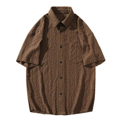 Summer Short Sleeved Shirt Men Casual White Shirt Men Streetwear Hip-hop Loose Hollow Shirt Mens Hawaiian Shirt Plus Size 5XL voguable