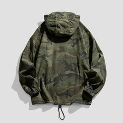 American Camouflage Hoody Mountaineering Suit Work Jacket Men's Hooded Jacket Spring Autumn Hip-hop Handsome Jacket voguable
