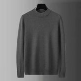 2023 Autumn and Winter New Men Clothes Half Turtleneck Knitted Sweater Men Loose Korean Fashion Solid Color Bottoming Sweaters voguable