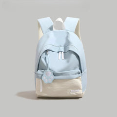 Contrast Color Patchwork Simple College Students Backpack Sweet Y2k Aesthetic Casual Schoolbags Women All Match Chic Schoolbags voguable