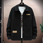 Voguable High Quality Men's Corduroy Coats 2023 New Spring Autumn Casual Multi-pocket Thin Bomber Jackets Men Workwear Oversize M-5XL voguable