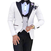 Voguable Made Terno Slim Groom Tuxedos Wedding Men Suit Terno Masculino (Jacket+Pant+Vest) Mens's 3 Pieces Suits For Men voguable