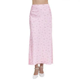 Voguable Summer Fashion Long Skirt for Women High Waist Contrast Patchwork Y2K Maxi Skirt Elegant Party Casual Slim Skirt voguable