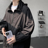 Voguable Men's plus Size Hooded Sun Protection Jacket M-XXXXXL Lightweight Windproof UPF 50+ Outdoor Sports Casual Streetwear Tops voguable