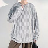 Spring Autumn Casual Long Sleeve T Shirts Men Loose Round Neck T-shirts Male Fashion Harajuku Korean Streetwear Tops Tees