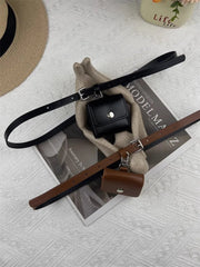 2025 Women New Solid Vintage Mini Handbags All Match Y2k Aesthetic Simple Belt Top-Handle Bags Fashion Casual Waist Packs Trendy voguable