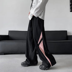 Unisex Summer Outdoor Loose Casual Pants men Sports Trousers Two Tone Design Lightweight Breathable Hiking Travel Elastic Waist voguable