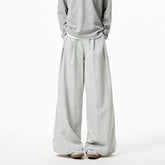 Summer Loose Wide Leg Striped Trousers Unisex High Street Fashion Trendy Casual Wear Oversize Streetwear Long Pants Lightweight voguable