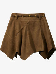 Y2K Streetwear Mini Skirt Women High Waist Vintage Sexy Irregular A Line Skirts Fall American Harajuku Retro Hip Hop Skirt New voguable