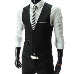 New Arrival Dress Vests For Men Slim Fit Mens Suit Vest Male Waistcoat Gilet Homme Casual Sleeveless Formal Business Jacket voguable